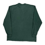 Dickies Henley Long Sleeve T-Shirt - XL Green Cotton