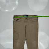 Ariat Slim Carpenter Trousers - 36W 31L Brown Cotton