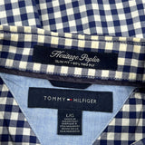 Tommy Hilfiger Slim Fit Shirt - Large Blue Cotton
