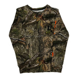 Age 10-12 Carhartt Camo Long Sleeve T-Shirt - Medium Camo Cotton