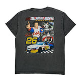 Ricky Bobby Nascar Graphic T-Shirt - Medium Gray Cotton