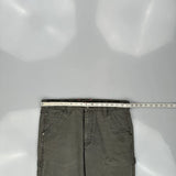 Unbranded Double Knee Carpenter Trousers - 34W 30L Grey Cotton