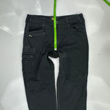 Cat Cargo Pants - 35W 30L Black Cotton Blend