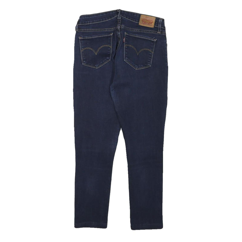LEVI'S Womens Jeans Blue Slim Skinny Denim Medium W26 L24 Zip Casual