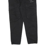 ZARA Mens Cotton Blend Black Regular Fit Straight Trousers W30 L26 Casual