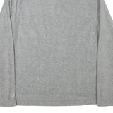 STARTER Mens Grey Plain Pullover Crew Neck Basic Knit M Lightweight Jumper