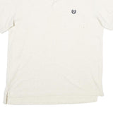 CHAPS Mens White Polo Shirt M Cotton Short Sleeve Plain Classic Fit Casual