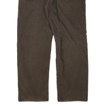 LEVI'S Mens Cotton Blend Brown Regular Straight Trousers W38 L31 Casual Zip