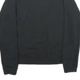 NIKE Mens Black Sweatshirt Crew Neck S Cotton Blend Pullover Casual Sportswear