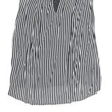 ZARA Womens Black & White Polka Dot & Stripe Sleeveless Top S Lightweight