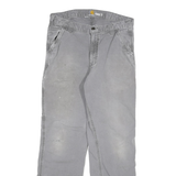 CARHARTT Mens Relaxed Fit Grey Denim Jeans W32 L31 Workwear Durable Casual