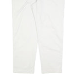 LEE Womens Cotton Blend White Relaxed Straight Trousers W40 L30 Casual Work