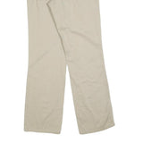 DICKIES Womens Relaxed Beige Cotton Blend Trousers W28 L32 Classic Zip