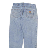CARHARTT Mens Jeans Blue Relaxed Straight Denim Light Wash W34 L32 Casual