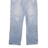 DICKIES Mens Jeans Blue Regular Straight Denim Light W34 L34 Casual Workwear