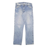 DICKIES Mens Jeans Blue Regular Straight Denim Light W34 L34 Casual Workwear