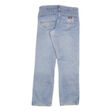 DICKIES Mens Jeans Blue Regular Straight Denim Light W34 L34 Casual Workwear