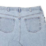 Mens Light Blue Denim Casual Shorts L W38 Cotton Blend Relaxed Fit Pocketed