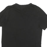 PUMA Mens Black Graphic T-Shirt S Short Sleeve Crew Neck Sport Casual