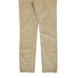 LEVI'S Womens Beige Slim Straight Cotton Trousers W29 L30 Slim Fit Zip Closure