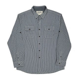 Nautica Checked Shirt - XL Blue Cotton
