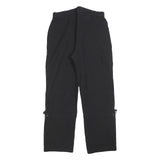 TREVOLUTION Womens Polyester Black Regular Fit Straight Leg Trousers W28 L28