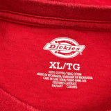 Dickies T-Shirt - XL Red Cotton