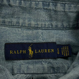 Ralph Lauren Denim Shirt - Large Light Wash Cotton