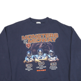 LEE Mens Navy Monsters Of The Midway Crew Neck L Sweatshirt NFL Bears Print
