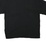 CAMPIA MODA Mens Black & Cream Palm Tree Print Cotton Blend Shirt XL Relaxed Fit