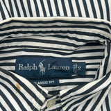 Ralph Lauren Striped Shirt - Small Black & White Cotton