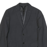 TRUSSARDI Mens Black Button Jacket M Viscose Blend Classic Formal Blazer