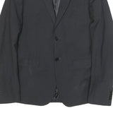 TRUSSARDI Mens Black Button Jacket M Viscose Blend Classic Formal Blazer