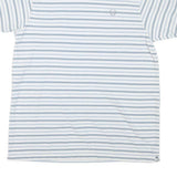 CHAPS RALPH LAUREN Mens White & Blue Striped Classic T-Shirt XL Short Sleeve