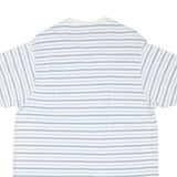 CHAPS RALPH LAUREN Mens White & Blue Striped Classic T-Shirt XL Short Sleeve