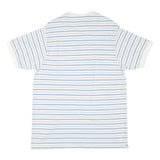 CHAPS RALPH LAUREN Mens White & Blue Striped Classic T-Shirt XL Short Sleeve