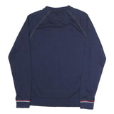 FILA Mens Navy Blue Crew Neck M Cotton Logo Sweatshirt