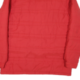 ADIDAS Mens Red Davenport University Soccer Zip Jacket L Polyester Blend Plain