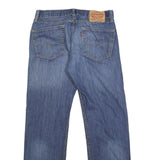 LEVI'S 505 Mens Jeans Blue Regular Straight Denim Medium W32 L32 Classic Zip