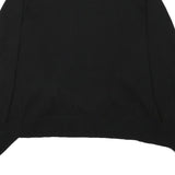 DKNY Womens Black Plain Jumper Crew Neck Basic Knit L Cotton Blend
