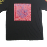 DIESEL Mens Black Graphic T-Shirt M Short Sleeve Crew Neck Casual Streetwear