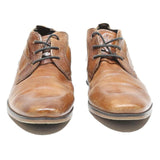 BUGATTI Mens Lace-Up Leather Brown Ankle Boots UK 6.5 Classic Stylish