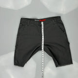 Dickies Cargo Shorts - 36″ Waist Black Cotton Blend