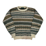 Mens Classic Fair Isle Sweater - Small Multicoloured Wool Blend