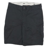 DICKIES Mens Black Cargo Cotton Blend Shorts XL W36 Workwear Casual Pockets