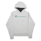 CHAMPION Mens Grey Pullover Hoodie S Cotton Blend Casual Sportswear