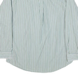 TOMMY HILFIGER Mens Green & White Striped Button Down Shirt XL Classic Fit