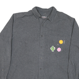 WOOLRICH Mens Grey Shirt XL Cotton Blend Casual Long Sleeve Button Collar