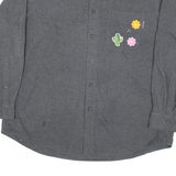 WOOLRICH Mens Grey Shirt XL Cotton Blend Casual Long Sleeve Button Collar