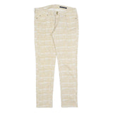TOMMY HILFIGER Womens Jeans Beige Slim Skinny Cotton Blend W32 L30 Stylish